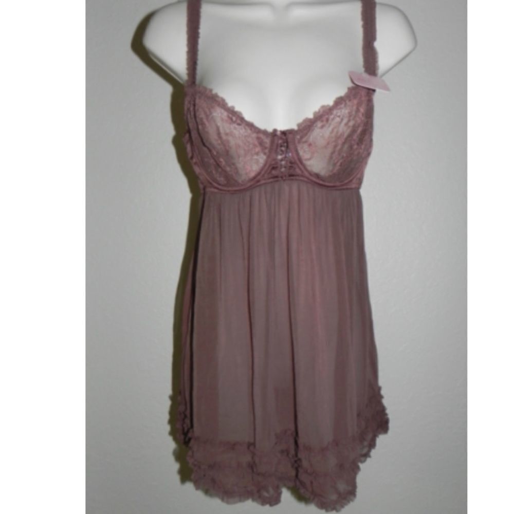 Affinitas by G Grace Babydoll Mink Underwire NWT